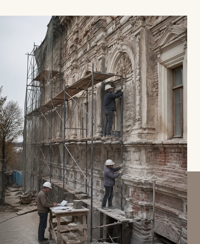 Реставрация объектов культурного наследия под ключ в Новочеркасске